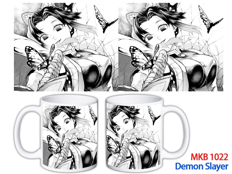 Demon Slayer Kimets Anime color printing ceramic mug cup price for 5 pcs MKB-1022