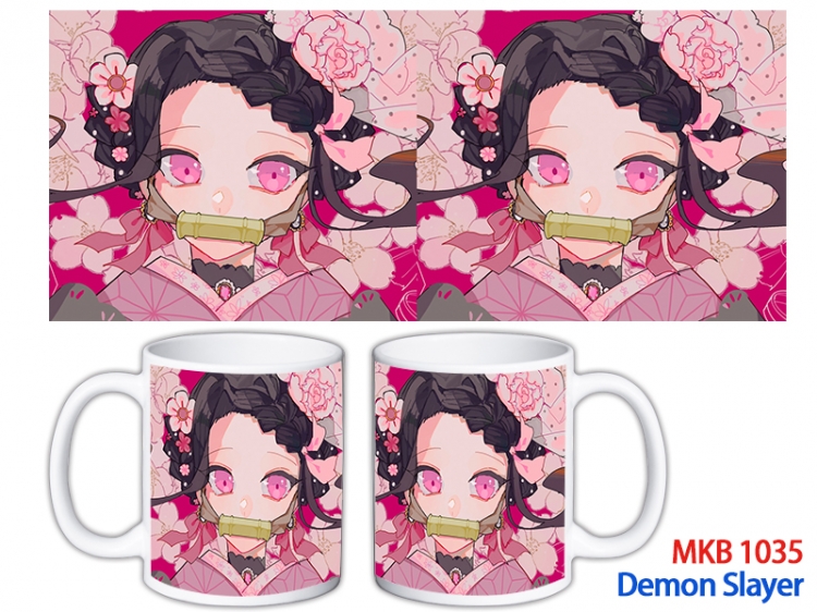 Demon Slayer Kimets Anime color printing ceramic mug cup price for 5 pcs MKB-1035