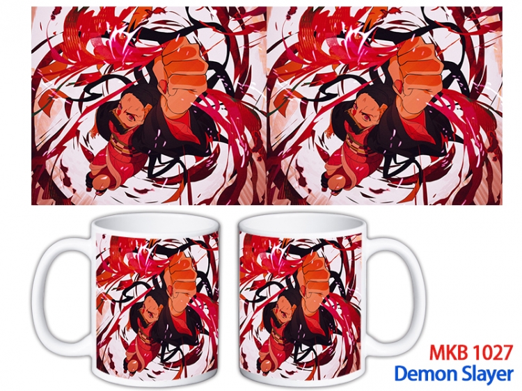 Demon Slayer Kimets Anime color printing ceramic mug cup price for 5 pcs MKB-1027