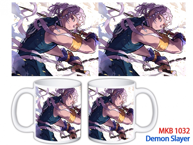 Demon Slayer Kimets Anime color printing ceramic mug cup price for 5 pcs MKB-1032