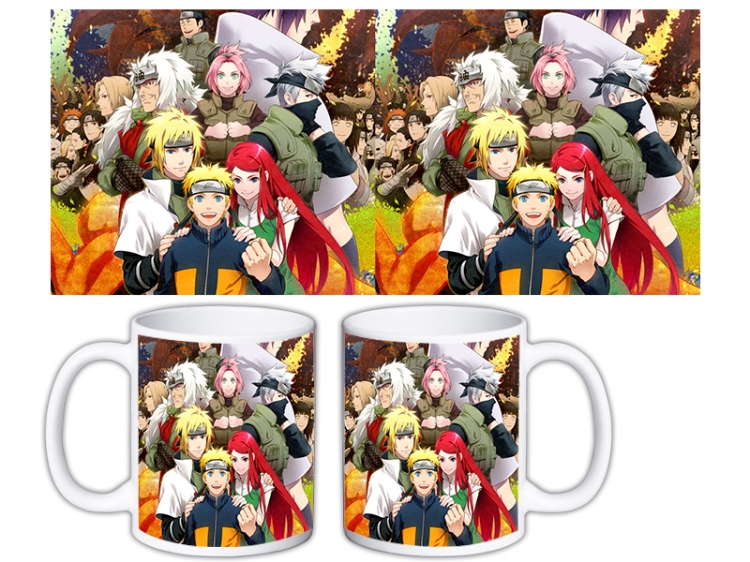 Naruto Anime color printing ceramic mug cup price for 5 pcs MKB-1605