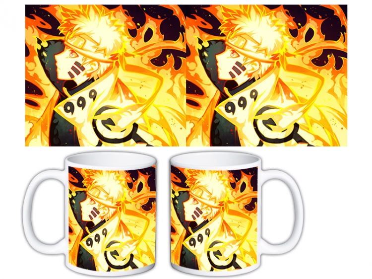 Naruto Anime color printing ceramic mug cup price for 5 pcs MKB-1581