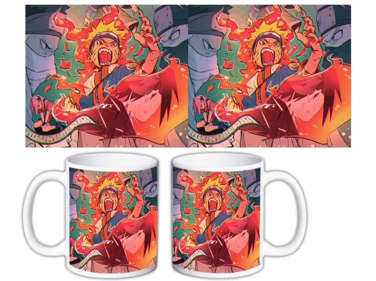 Naruto Anime color printing ceramic mug cup price for 5 pcs MKB-1606
