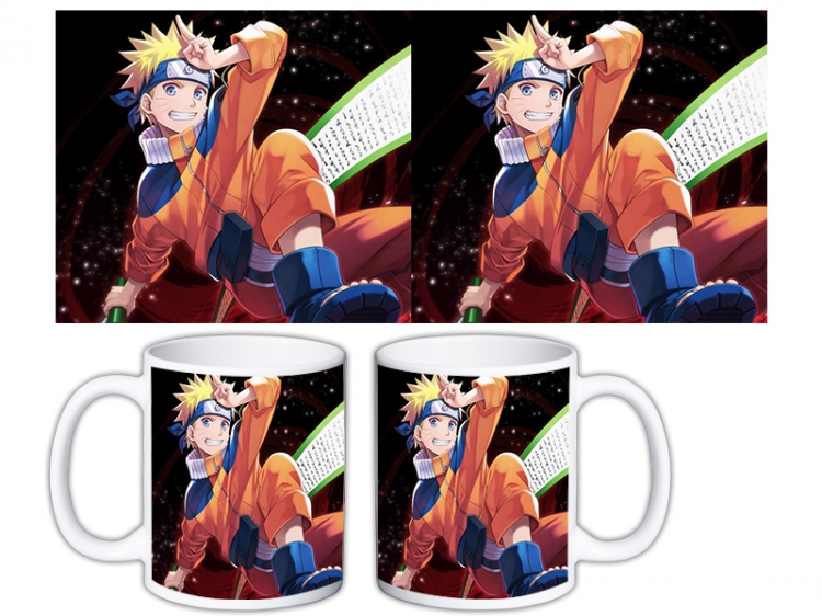 Naruto Anime color printing ceramic mug cup price for 5 pcs MKB-1578