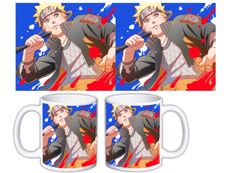 Naruto Anime color printing ceramic mug cup price for 5 pcs MKB-1603