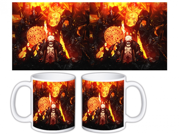Naruto Anime color printing ceramic mug cup price for 5 pcs MKB-1588