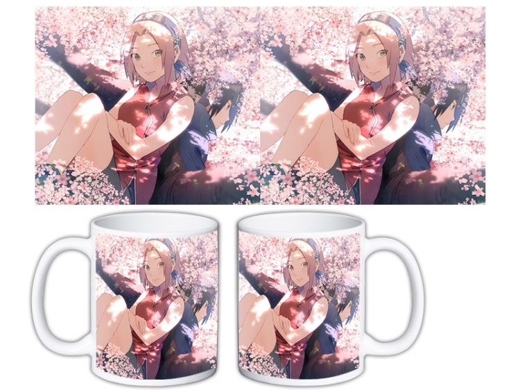 Naruto Anime color printing ceramic mug cup price for 5 pcs  MKB-1594