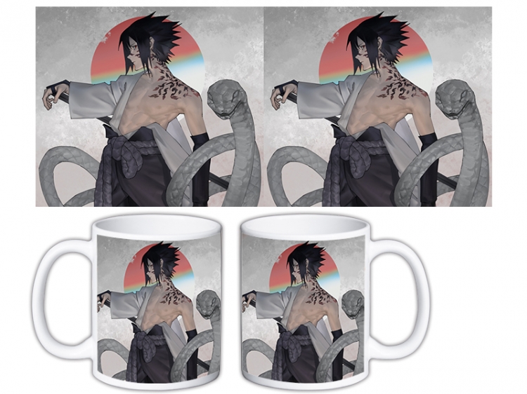 Naruto Anime color printing ceramic mug cup price for 5 pcs  MKB-1584