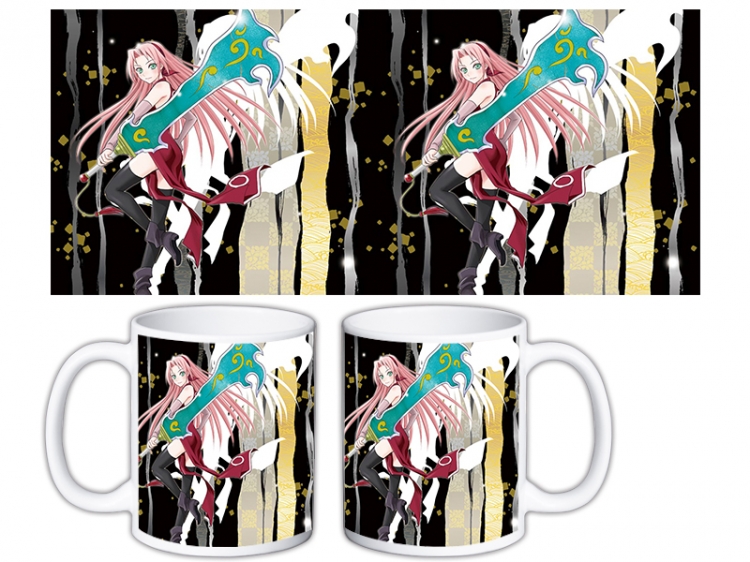 Naruto Anime color printing ceramic mug cup price for 5 pcs MKB-1600