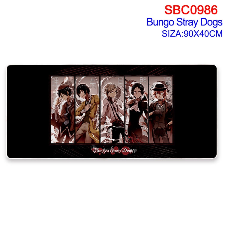 Bungo Stray Dogs Anime peripheral edge lock mouse pad 90X40CM SBC-986-2