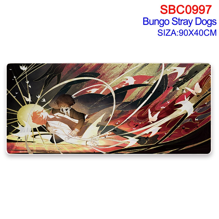 Bungo Stray Dogs Anime peripheral edge lock mouse pad 90X40CM SBC-997-2