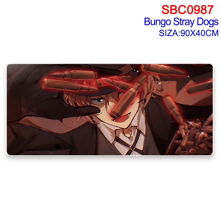 Bungo Stray Dogs Anime peripheral edge lock mouse pad 90X40CM SBC-987-2