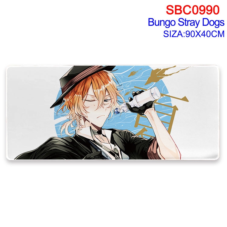 Bungo Stray Dogs Anime peripheral edge lock mouse pad 90X40CM SBC-990-2