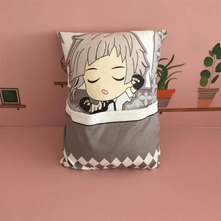 Bungo Stray Dogs Anime surrounding quilt can lift plush sleep pillow cushion