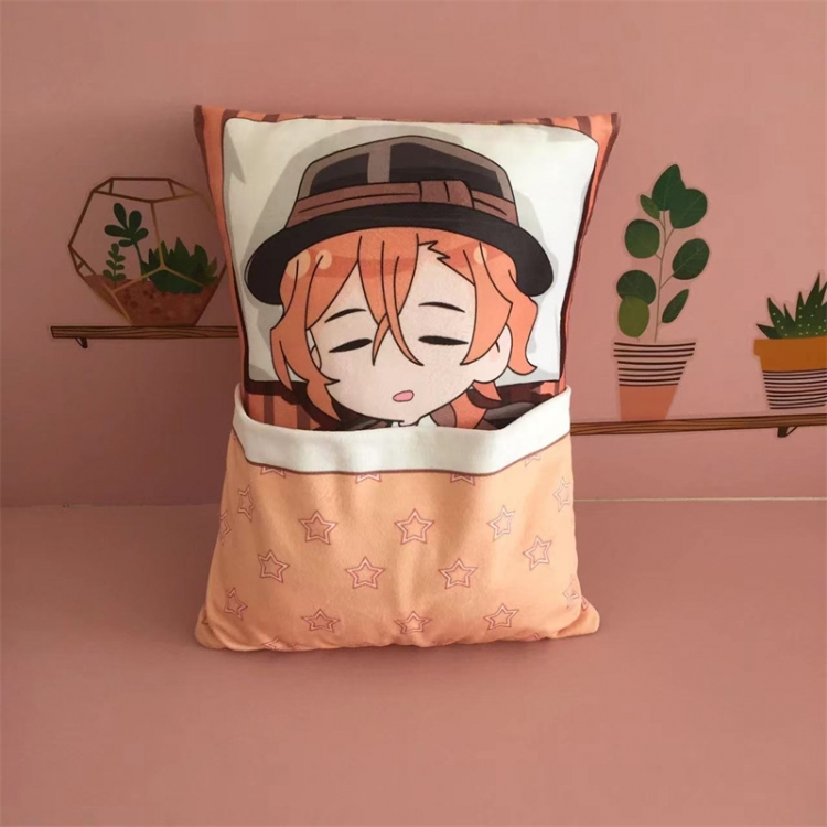 Bungo Stray Dogs Anime surrounding quilt can lift plush sleep pillow cushion