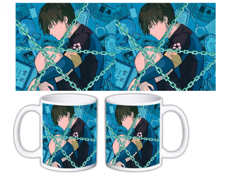 BLUE LOCK Anime color printing ceramic mug cup price for 5 pcs MKB-1630
