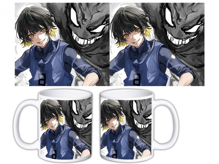 BLUE LOCK Anime color printing ceramic mug cup price for 5 pcs MKB-1622