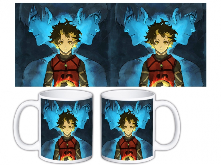BLUE LOCK Anime color printing ceramic mug cup price for 5 pcs MKB-1629