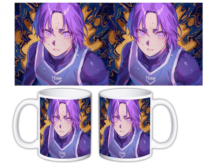 BLUE LOCK Anime color printing ceramic mug cup price for 5 pcs MKB-1623