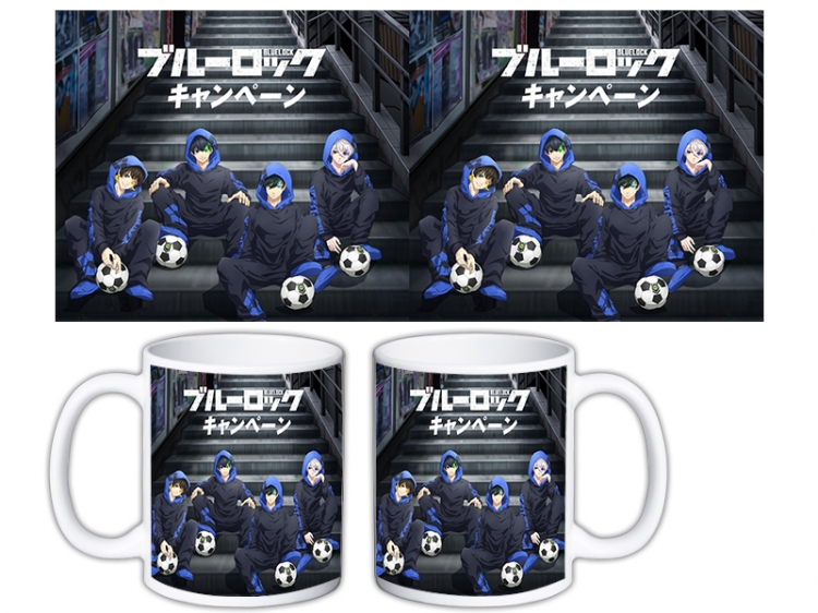 BLUE LOCK Anime color printing ceramic mug cup price for 5 pcs MKB-1607
