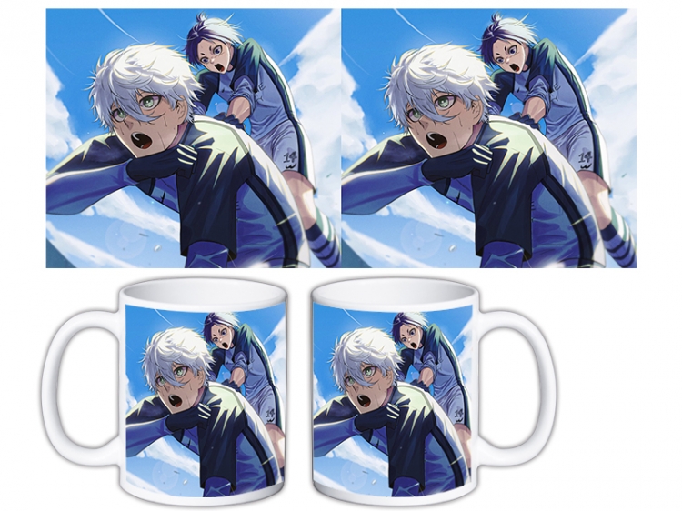 BLUE LOCK Anime color printing ceramic mug cup price for 5 pcs MKB-1621