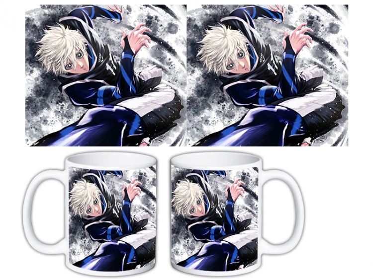 BLUE LOCK Anime color printing ceramic mug cup price for 5 pcs MKB-1636