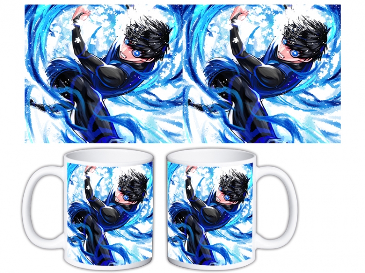 BLUE LOCK Anime color printing ceramic mug cup price for 5 pcs MKB-1635
