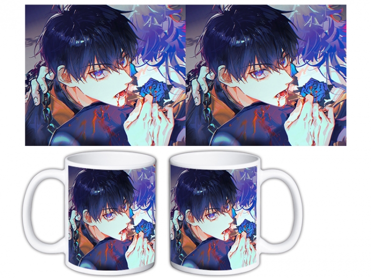 BLUE LOCK Anime color printing ceramic mug cup price for 5 pcs MKB-1620