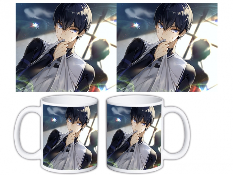 BLUE LOCK Anime color printing ceramic mug cup price for 5 pcs MKB-1612