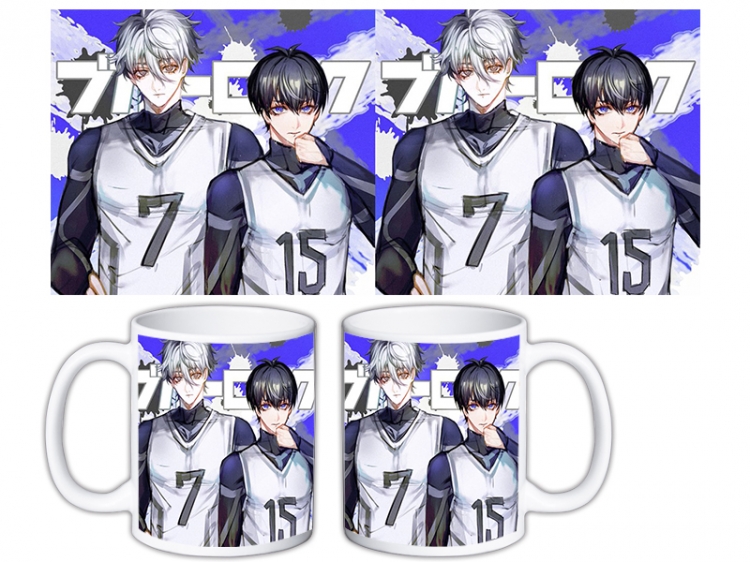 BLUE LOCK Anime color printing ceramic mug cup price for 5 pcs MKB-1610