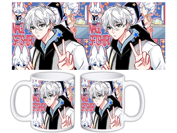 BLUE LOCK Anime color printing ceramic mug cup price for 5 pcs  MKB-1613