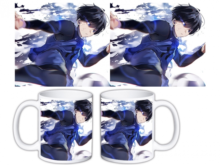 BLUE LOCK Anime color printing ceramic mug cup price for 5 pcs MKB-1633