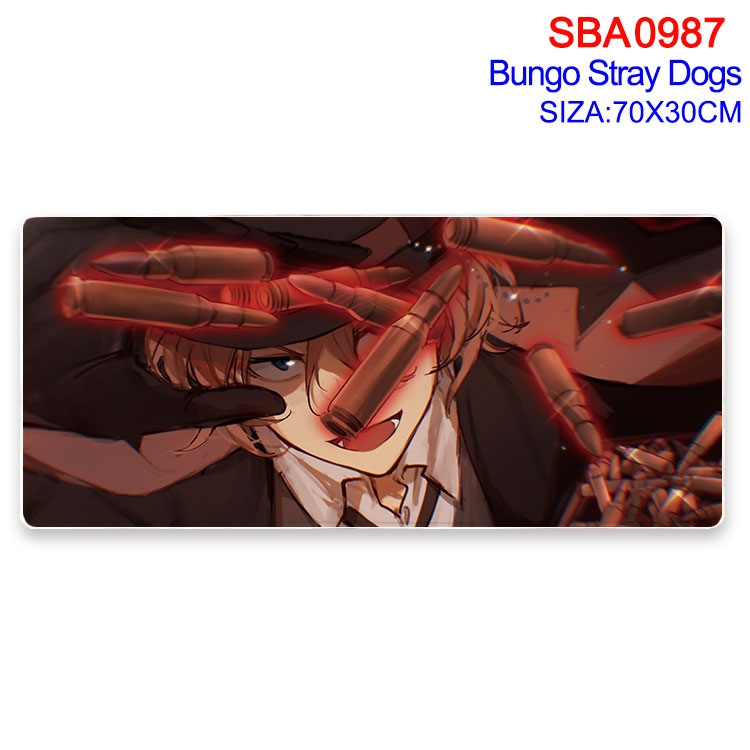 Bungo Stray Dogs Animation peripheral locking mouse pad 70X30cm