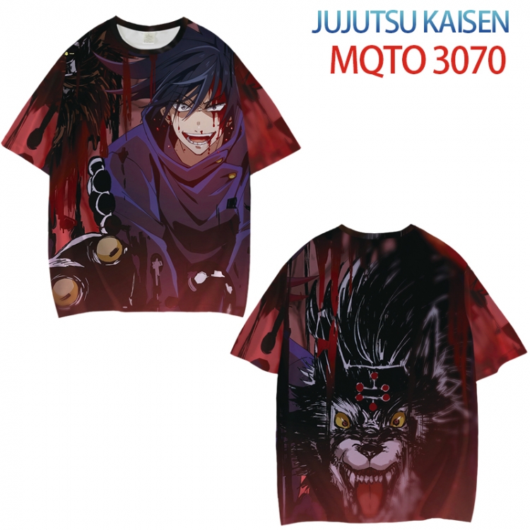Jujutsu Kaisen Full color printed short sleeve T-shirt from XXS to 4XL  MQTO-3070-3