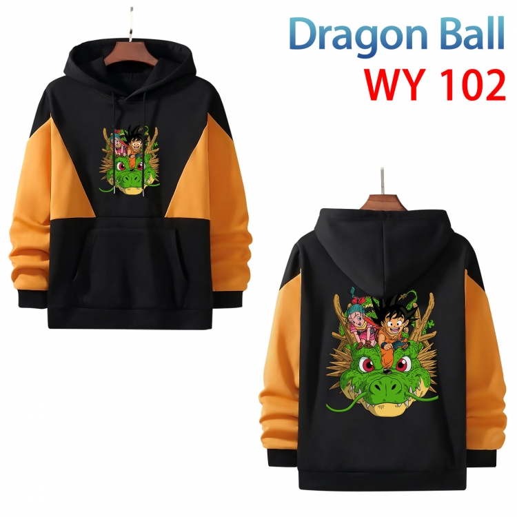DRAGON BALL Anime color contrast patch pocket sweater from XS to 4XL WY-102-2
