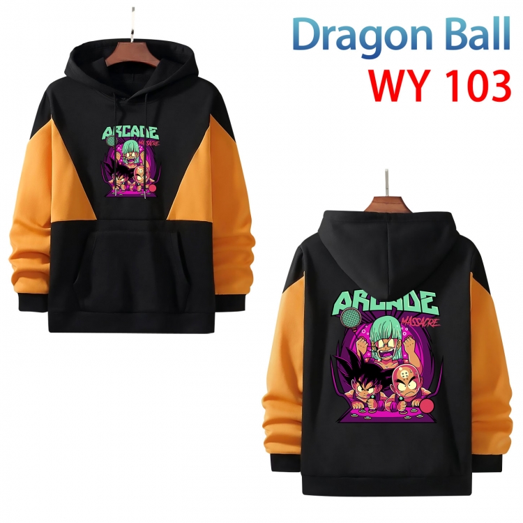 DRAGON BALL Anime color contrast patch pocket sweater from XS to 4XL WY-103-2