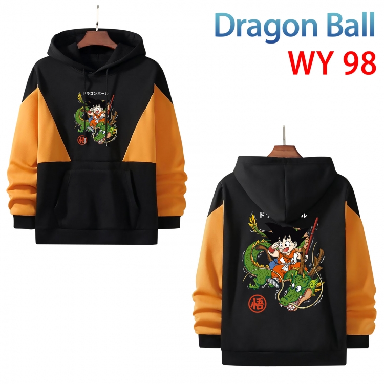 DRAGON BALL Anime color contrast patch pocket sweater from XS to 4XL WY-98-2