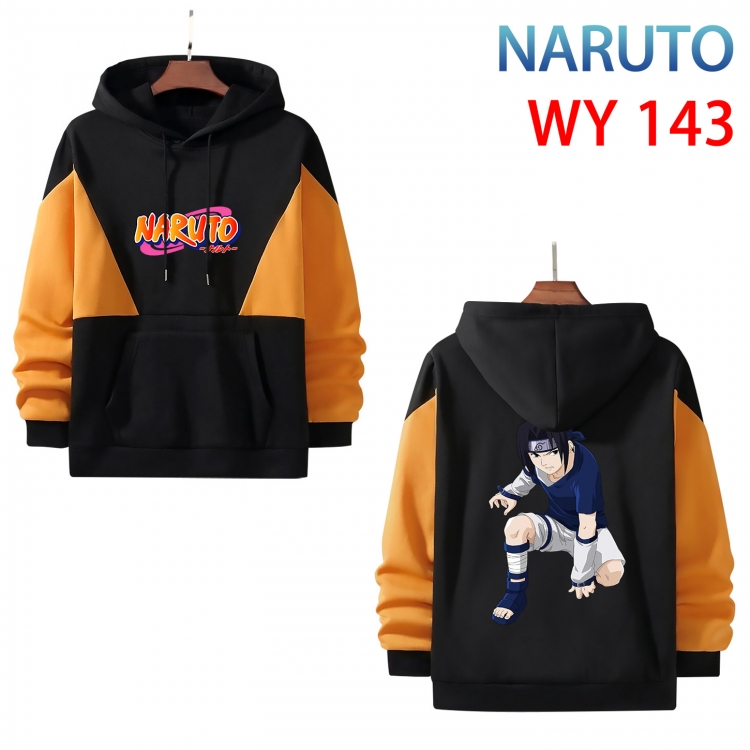 Naruto Anime color contrast patch pocket sweater from XS to 4XL WY-143-2