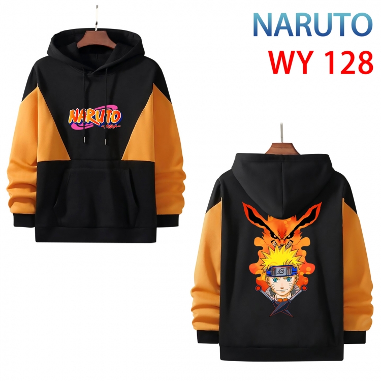 Naruto Anime color contrast patch pocket sweater from XS to 4XL WY-128-2