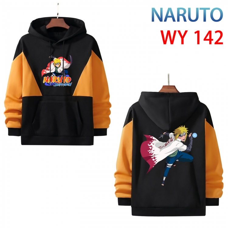 Naruto Anime color contrast patch pocket sweater from XS to 4XL WY-142-2