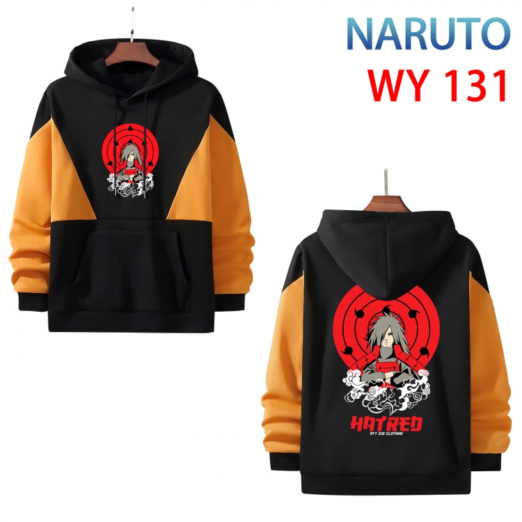 Naruto Anime color contrast patch pocket sweater from XS to 4XL WY-131-2