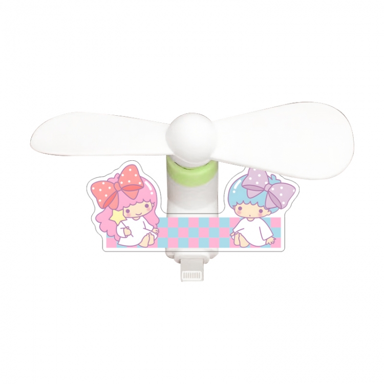 sanrio Acrylic phone fan with 3 interfaces of 8.5X3.5CM (note for ordering: Android, Apple, Huawei) price for 5 pcs