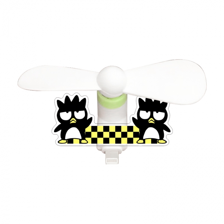 sanrio Acrylic phone fan with 3 interfaces of 8.5X3.5CM (note for ordering: Android, Apple, Huawei) price for 5 pcs