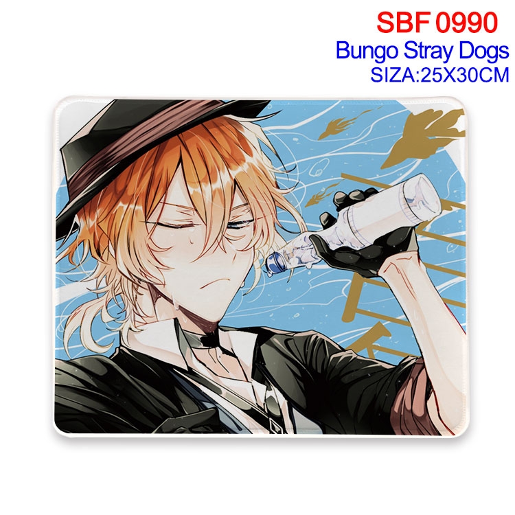 Bungo Stray Dogs Anime peripheral edge lock mouse pad 25X30cm  SBF-990-2