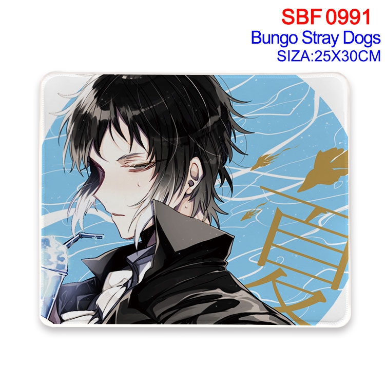 Bungo Stray Dogs Anime peripheral edge lock mouse pad 25X30cm SBF-991-2