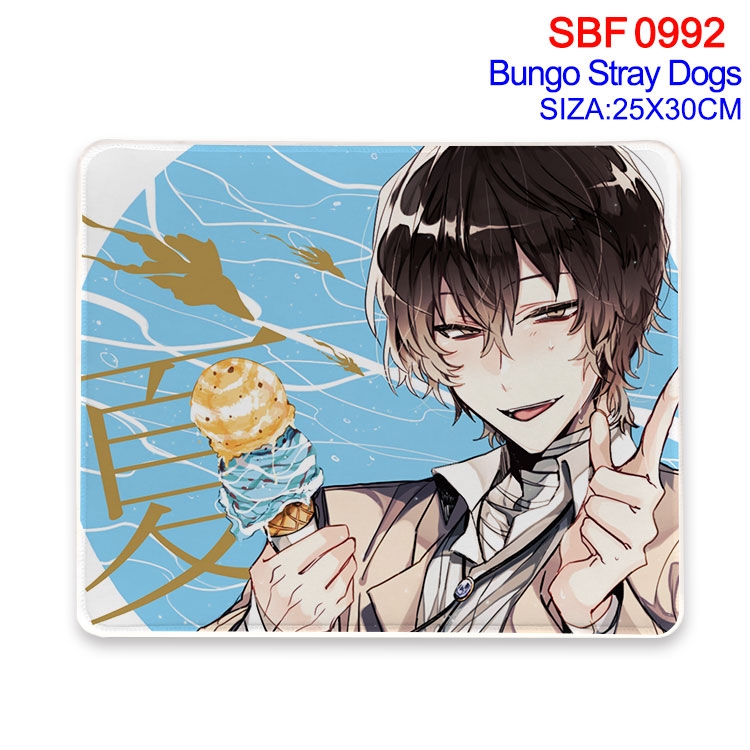 Bungo Stray Dogs Anime peripheral edge lock mouse pad 25X30cm  SBF-992-2