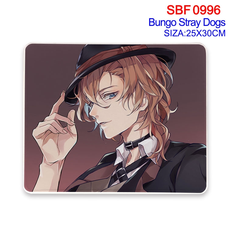 Bungo Stray Dogs Anime peripheral edge lock mouse pad 25X30cm SBF-996-2