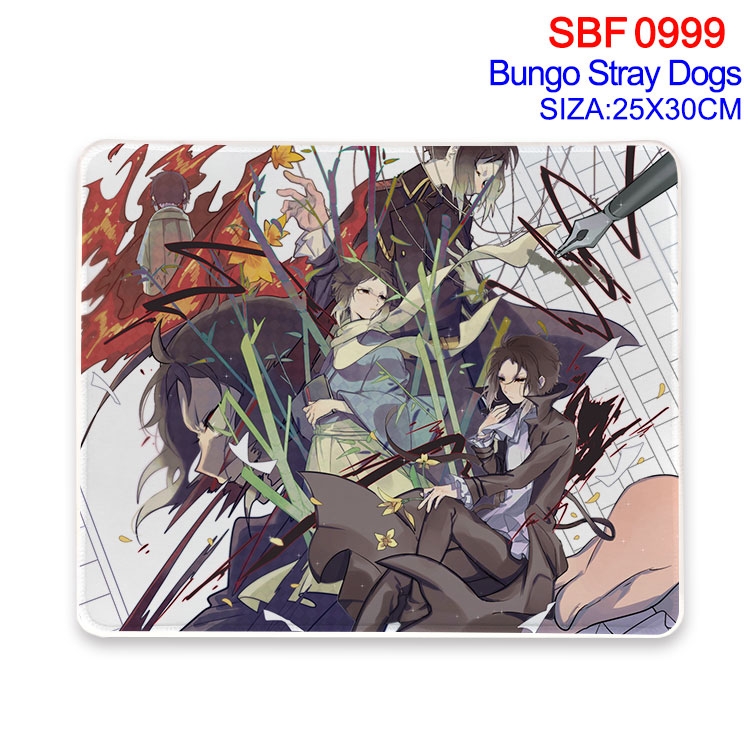 Bungo Stray Dogs Anime peripheral edge lock mouse pad 25X30cm SBF-999-2