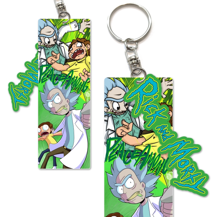 Rick and Morty PVC Keychain Bag Pendant Ornaments OPP Package  price for 10 pcs  YS34
