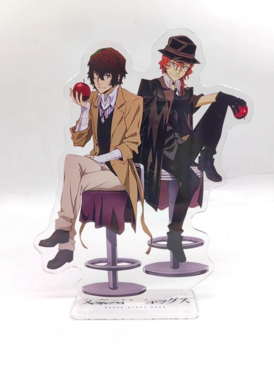 Bungo Stray Dogs Anime Laser Acrylic Humanoid  keychain Standing Plates 1246